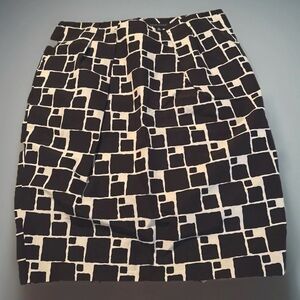 Banana Republic Silk Blend Geometric Pencil Skirt - Size 16 Tall EUC